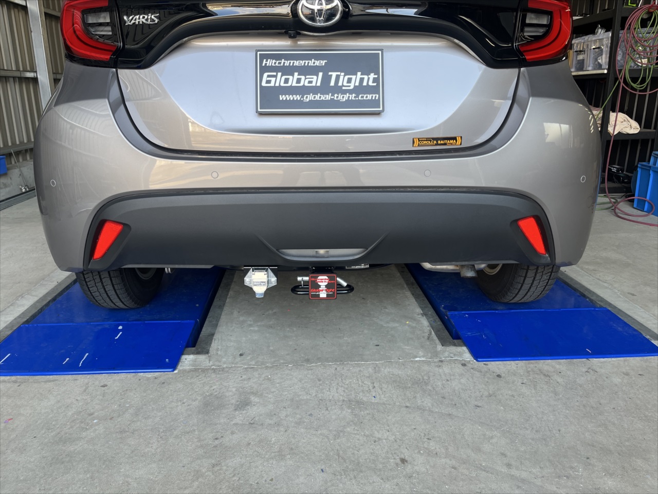 ヤリス,ヒッチメンバー,ジェットスキー,トレーラー,バスボート,キャンピングカー,キャンピングトレーラー,水上バイク,ボートトレーラー,牽引,サイクルキャリア,カーゴトレーラー