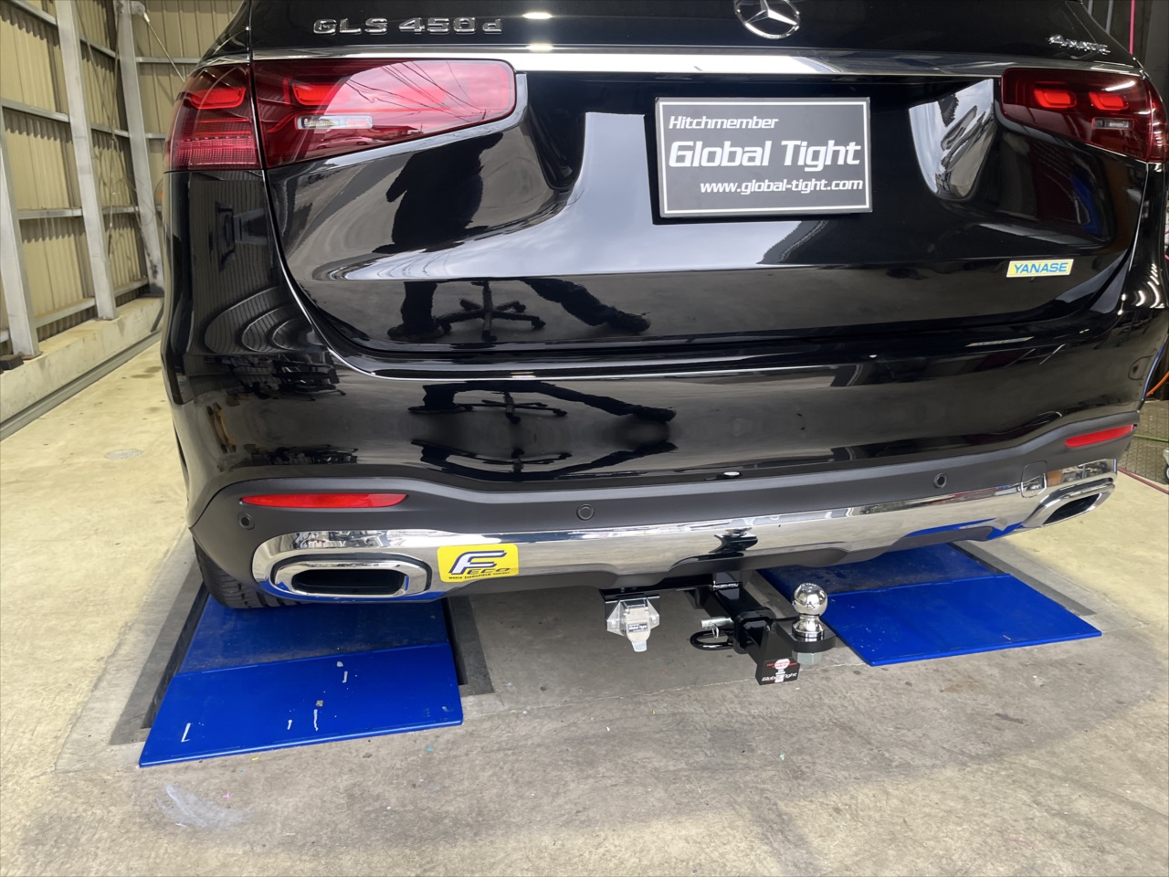 GLS400d,ヒッチメンバー,ジェットスキー,トレーラー,バスボート,キャンピングカー,キャンピングトレーラー,水上バイク,ボートトレーラー,牽引,サイクルキャリア,カーゴトレーラー