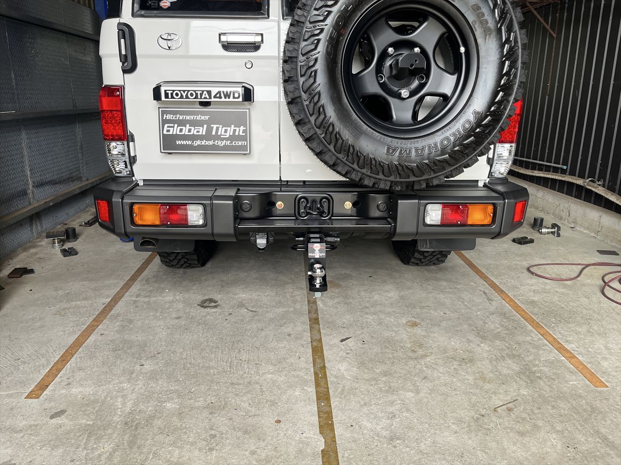 ランドクルーザー70,ヒッチメンバー,ジェットスキー,トレーラー,バスボート,キャンピングカー,キャンピングトレーラー,水上バイク,ボートトレーラー,牽引,サイクルキャリア,カーゴトレーラー