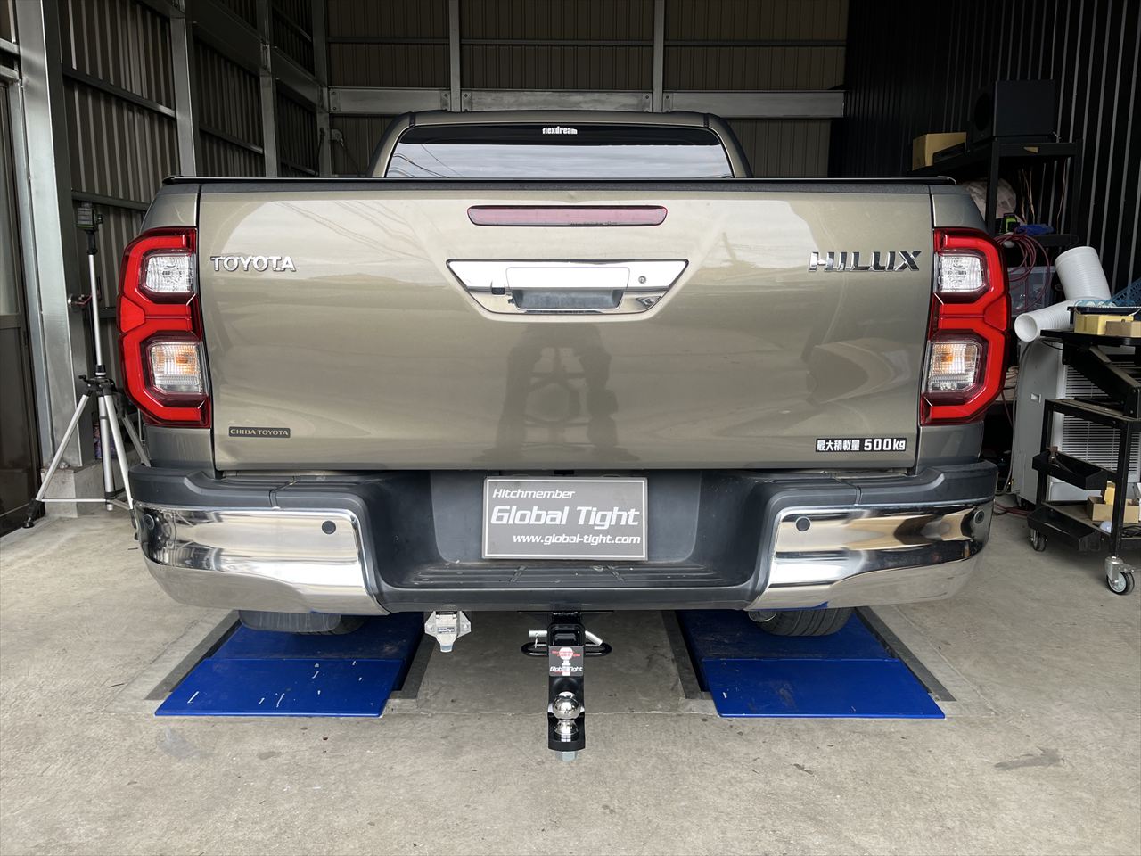 ハイラックス125,ヒッチメンバー,ジェットスキー,トレーラー,バスボート,キャンピングカー,キャンピングトレーラー,水上バイク,ボートトレーラー,牽引,サイクルキャリア,カーゴトレーラー