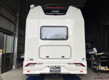 ANNEXキャンピングカーにヒッチメンバーを制作、取り付け致しました。