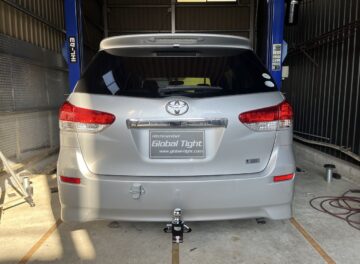 ウィッシュにヒッチメンバーを制作、取り付け致しました。