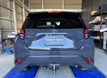 TOYOTA（トヨタ）社製、アクア用ヒッチメンバーの施工事例 / メイン画像