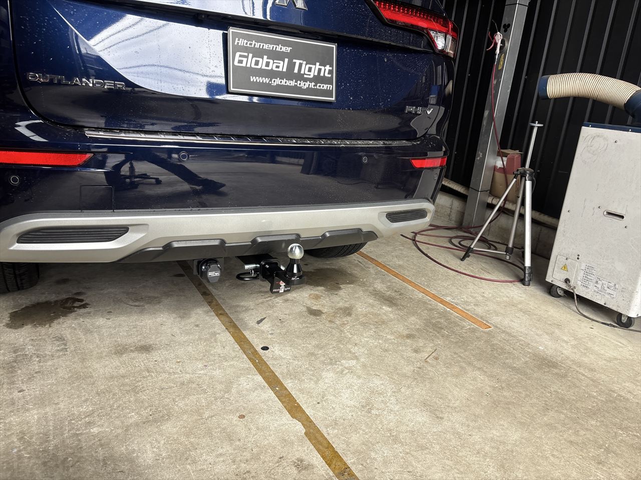 アウトランダーPHEV,GN0W,キャンピングカー,ヒッチメンバー,ジェットスキー,トレーラー,バスボート,キャンピングカー,キャンピングトレーラー,水上バイク,ボートトレーラー,牽引,サイクルキャリア,カーゴトレーラー