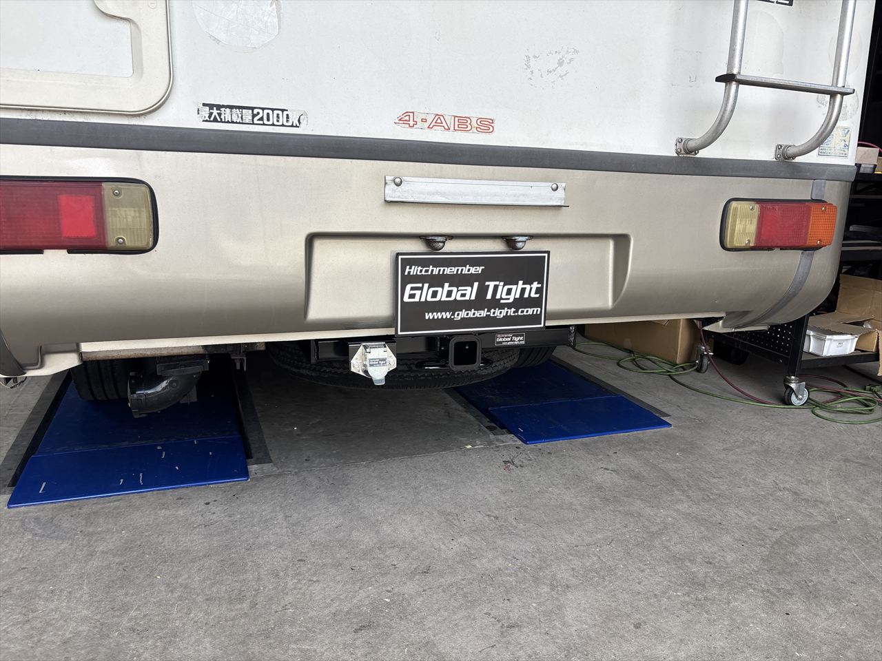 トヨエース,キャンピングカー,ヒッチメンバー,ジェットスキー,トレーラー,バスボート,キャンピングカー,キャンピングトレーラー,水上バイク,ボートトレーラー,牽引,サイクルキャリア,カーゴトレーラー